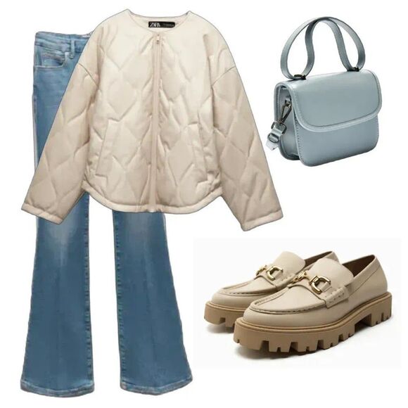 Zara Blue Minimalist Shoulder Small Crossbody Mini Bag - Picture 4 of 13